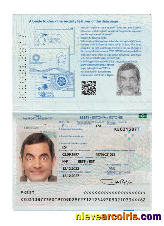 Estonia passport 2022-present